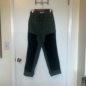 Forest green cargo pants